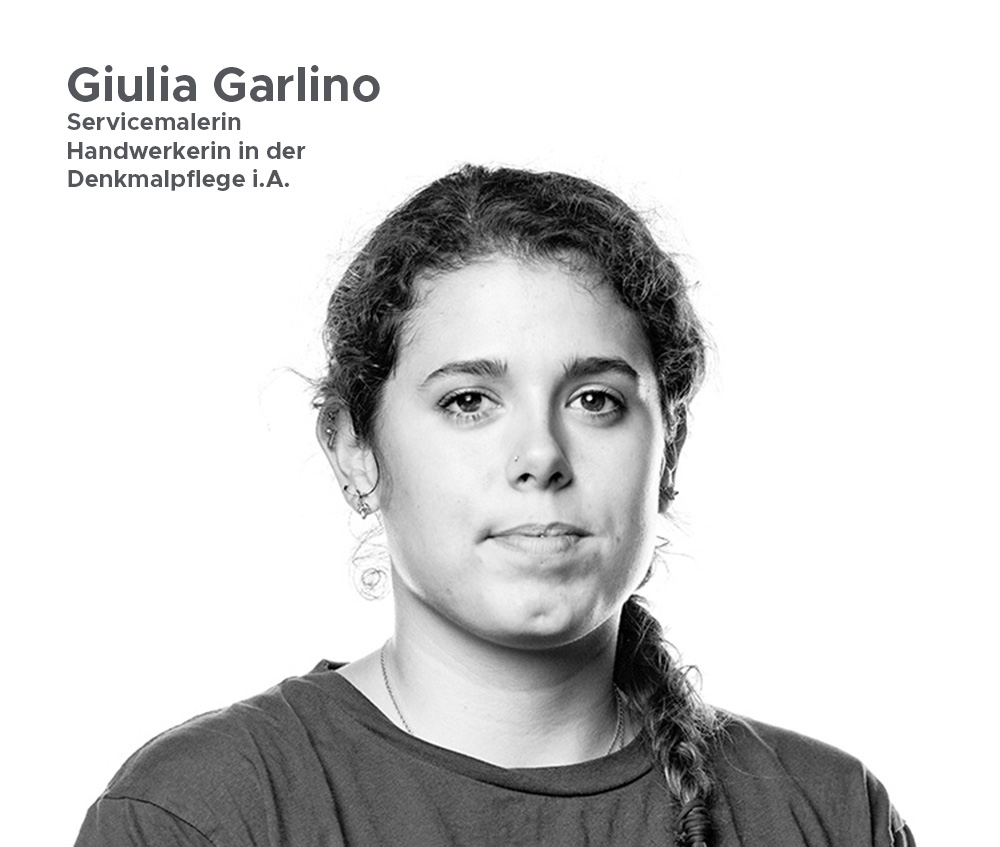 Giulia Garlino Malerin und Handwerkerin in der Denkmalpflege in Ausbildung